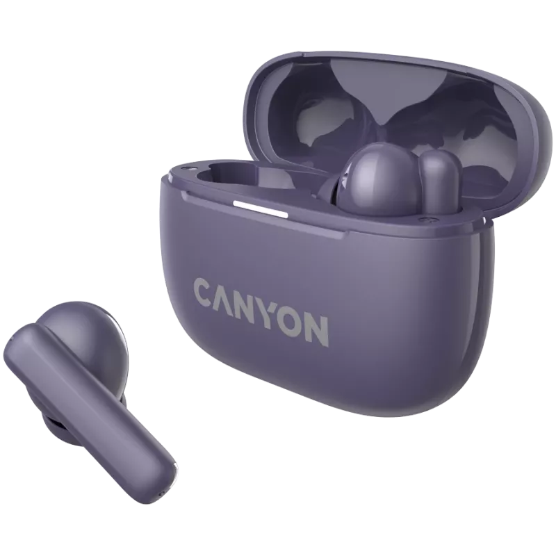 Auriculares con micrófono Canyon CNS-TWS10PL True Wireless Stereo (TWS) in-ear para llamadas/música/deporte/día a día USB Type-C Bluetooth violeta (CNS-TWS10PL)