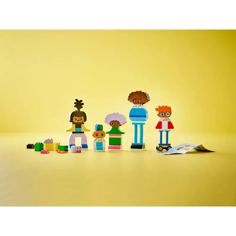 Juguete de construcción LEGO DUPLO 10423 surtido de personas para construir, 71 piezas, a partir de 3 años, figuras de 260 mm de altura