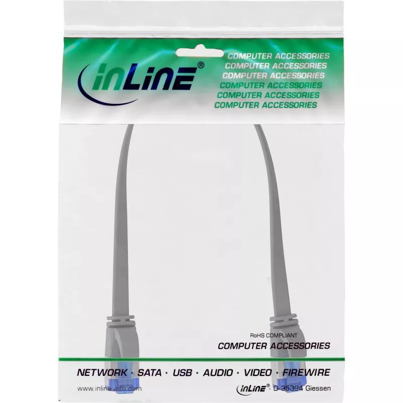 Cable de red S-Conn 75713 gris 3 m Cat6a S/FTP (S-STP) (75713)