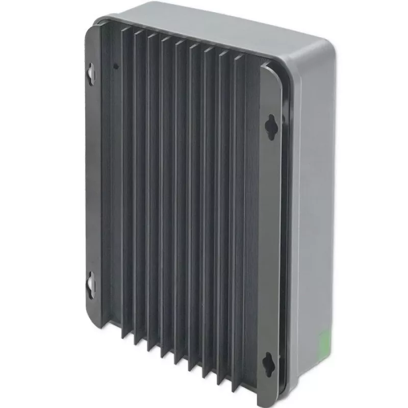 Qoltec, Regulador de carga solar MPPT con sensor de temperatura 20A 12V/24V Pantalla LCD 2 X USB