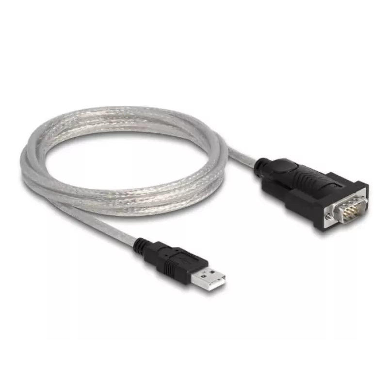 Adaptador DeLOCK USB 2.0 Type-A a serie RS-232 D-Sub 9 + D-Sub 25