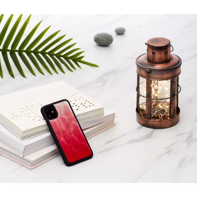 Funda para smartphone iKins para iPhone 11 — Pink Lake con detalles negros