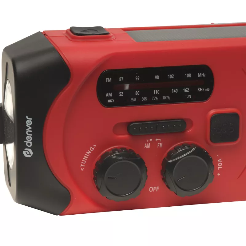 Batería externa Denver SCR-2010 de iones de litio 2000 mAh roja