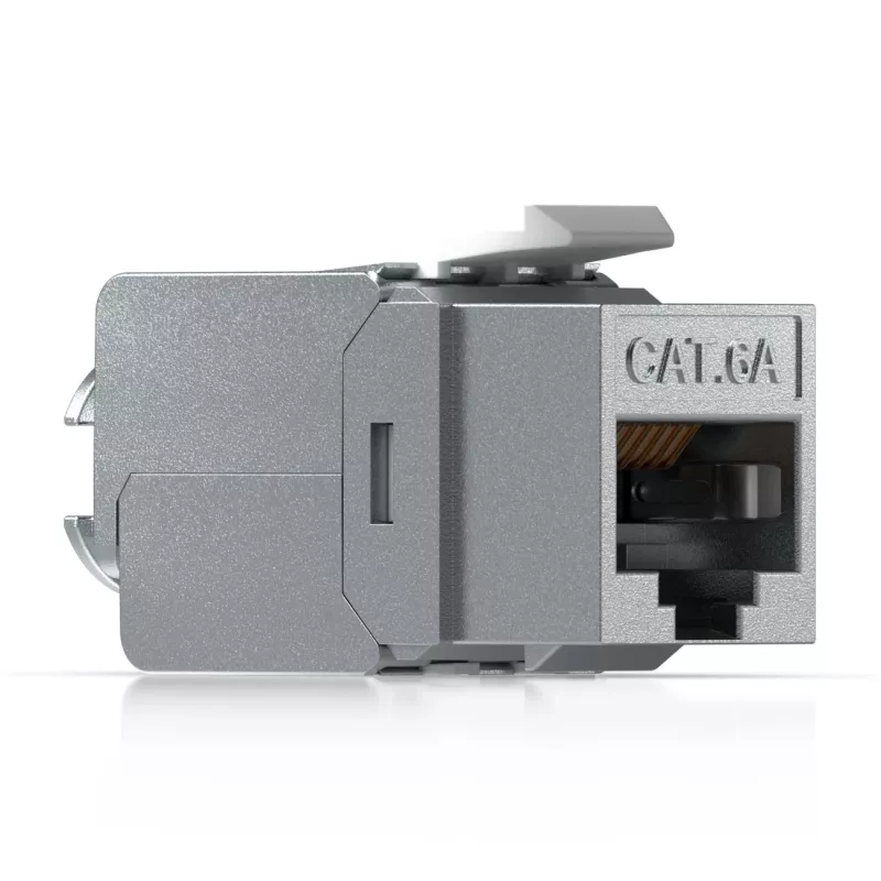 Keystone Jack Ubiquiti UACC-Keystone-Jack-C6A RJ-45 plano metálico