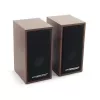Altavoces ESPERANZA EP122 2.0 de sobremesa con cable, 2×6 W RMS, carcasa de madera, control de volumen giratorio, 60–20000 Hz