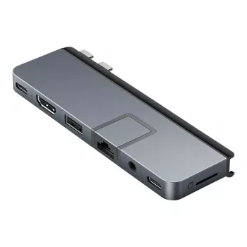 Hyper | HyperDrive DUO PRO 7-in-2 Hub USB-C para MacBook Air/Pro 2016-2020 | Conectores Ethernet LAN (RJ-45) 1 | Número de conectores HDMI 1