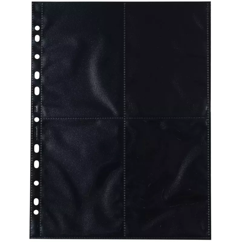 Fundas para fotos HERMA Fotophan 10x15 cm Vertical negro 10 uds.