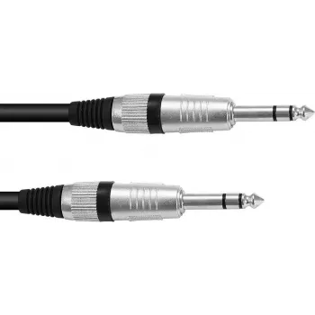 Cable de jack estéreo de 6,3 mm (1/4 de pulgada) Omnitronic 3021165K, 6 m de longitud