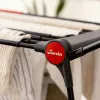 Tendedero VILEDA Infinity Flex Ultimate Telescópico — negro, aluminio recubierto, 30 m de superficie de secado, plegable, ruedas
