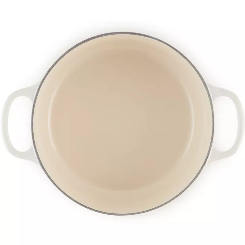 Cocotte redonda Le Creuset Signature 26 cm Meringue (21177267164430)