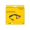 Hub USB DeLOCK 4 puertos USB 2.0 con cable USB Type-C a 3 x USB-A hembra + 1 x USB-C macho