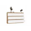Cómoda 6 cajones 120 cm Top E Shop Malwa — Artisan Oak / blanco, aglomerado