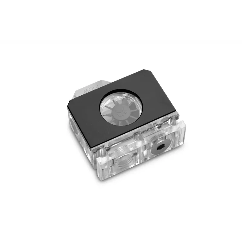 Indicador de caudal EK Water Blocks negro transparente 1/4