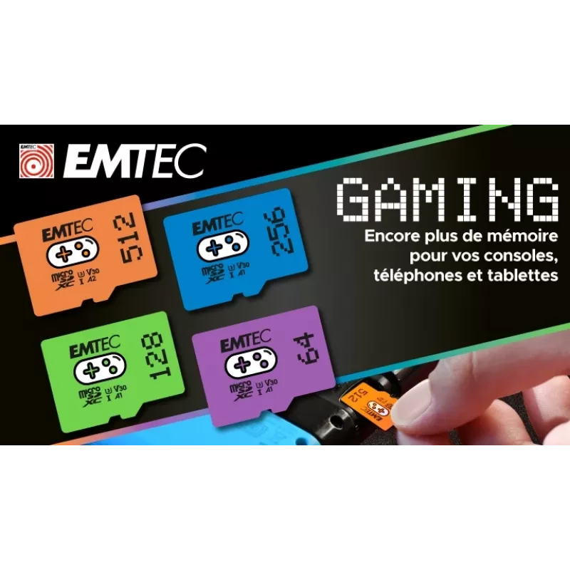 Tarjeta MicroSDXC Emtec Gaming 512 GB
