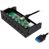 LogiLink concentrador USB 3.0, 7 puertos 5,25