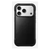 Funda para móvil Nomad Rugged Leather Case para Apple iPhone 17 Pro, cuero/TPU/PC/aluminio, compatible con pantallas de 16 cm (6,3