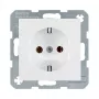 Toma de corriente tipo F berker 47438989, blanco, carcasa de duroplástico, 250V 16A, IP20, profundidad 32mm