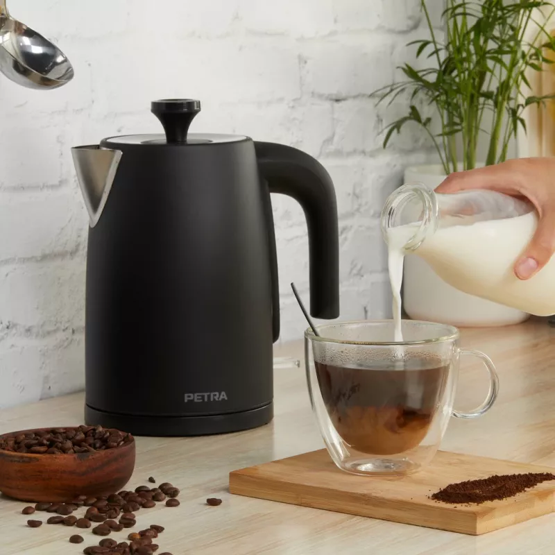 Hervidor Petra 1,7 l 3 kW negro mate