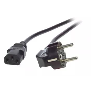 Cable de alimentación EFB-Elektronik con conector Schutzkontakt 90°- C13 180° negro 5,0 m, 3 x 1,00 mm² Fabricante: EFB Elektronik (EK504.5V2)