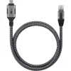Goobay 70755 cable USB-C a RJ45 Ethernet CAT 6 para una conexión a internet por cable estable con router/módem/switch de red/sustituye al adaptador USB a RJ45 / 1