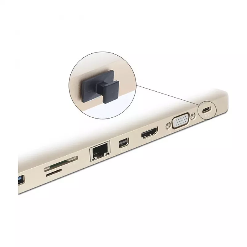 Tapa protectora de conector hembra USB Type-C DeLOCK 64015