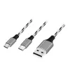LogiLink CU0202 cable USB USB 2.0 1,2 m USB A USB C/Micro-USB A gris