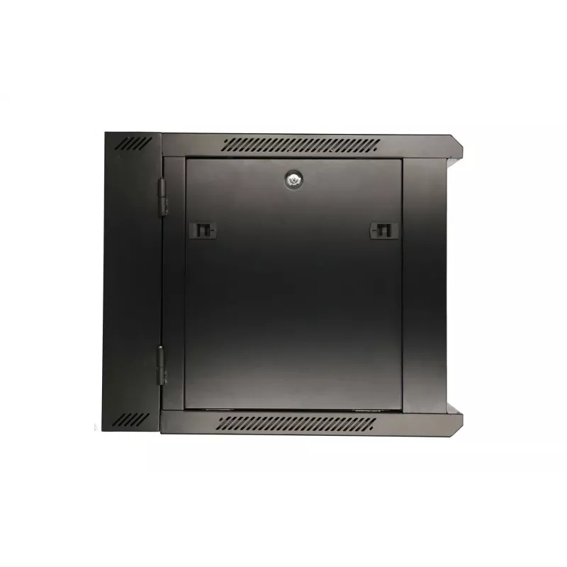 Extralink Caja rackmount 9U 600x600 AZH negro montada en pared, tipo oscilante