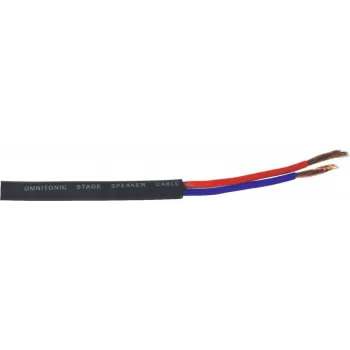 Cable de altavoz Omnitronic 3030021L 2x2,5 mm², 50 m, negro