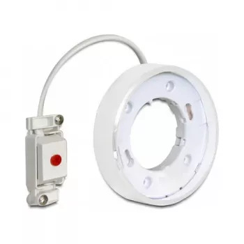 Accesorio de iluminación DELOCK 46019, soporte de pared de plástico blanco, 83,5×83,5×26,5 mm