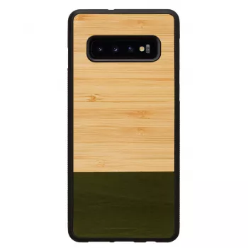 Funda para smartphone Man and Wood para Samsung Galaxy S10 Plus — Bambuswald negro