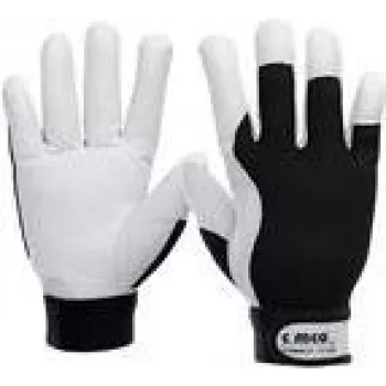 Guantes de trabajo Cimco 141246, guantes de protección, negro/blanco, talla XL, 2 uds.