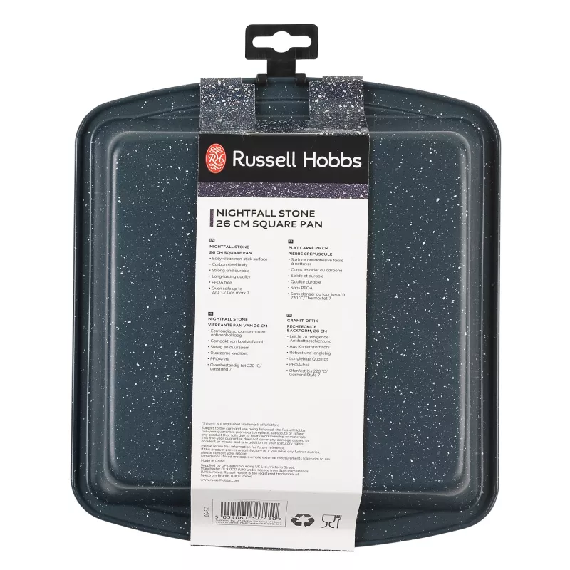 Sartén cuadrada Russell Hobbs RH00997EU73 26 cm antiadherente Stone