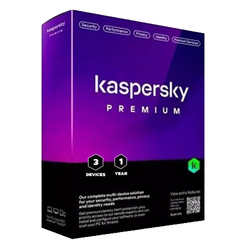 Kaspersky Premium + Customer Support | 3 dispositivos | 1 año | EU