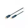 Cable USB ClickTronic 3 m USB 2.0 A/B m/m 3 m USB A USB B azul (70097)
