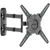 Soporte de pared con inclinación y giro ONKRON para televisores de 32-65 pulgadas, máx. 41 kg, con rotación, negro M4R