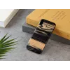 Funda para móvil man and wood para iPhone XR — parte trasera de madera ébano blanco, carcasa protectora