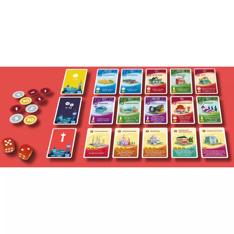 Machi Koro - Die neue Stadt, juego de cartas