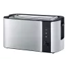 Tostador automático de ranura larga AT 2590 (acero inoxidable/negro, 1.400 vatios, para 4 rebanadas de pan)