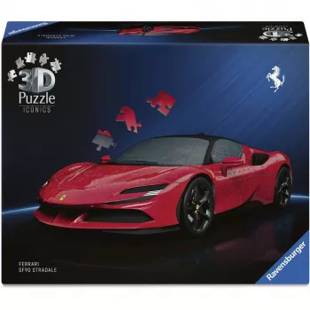 Puzzle 3D Ravensburger Iconics Ferrari SF90 Stradale – kit de maqueta de coleccionista