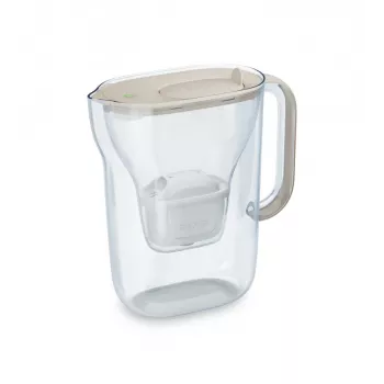 Jarra filtrante de agua BRITA Style Essential, depósito 2,4 l (1,4 l filtrados), MAXTRA, tapa abatible, arena