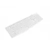 Teclado completo con cable NATEC NAUTILUS NKL-1951, 105 teclas, US International QWERTY, blanco, USB, 1,8 m