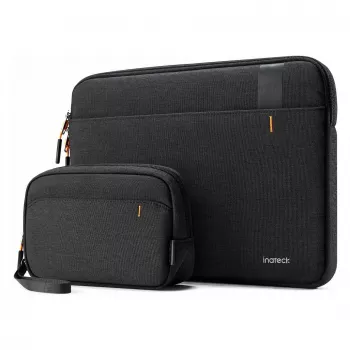 Funda para portátil Inateck LB01011-13S para portátiles de 13 pulgadas con bolsa de accesorios, negra