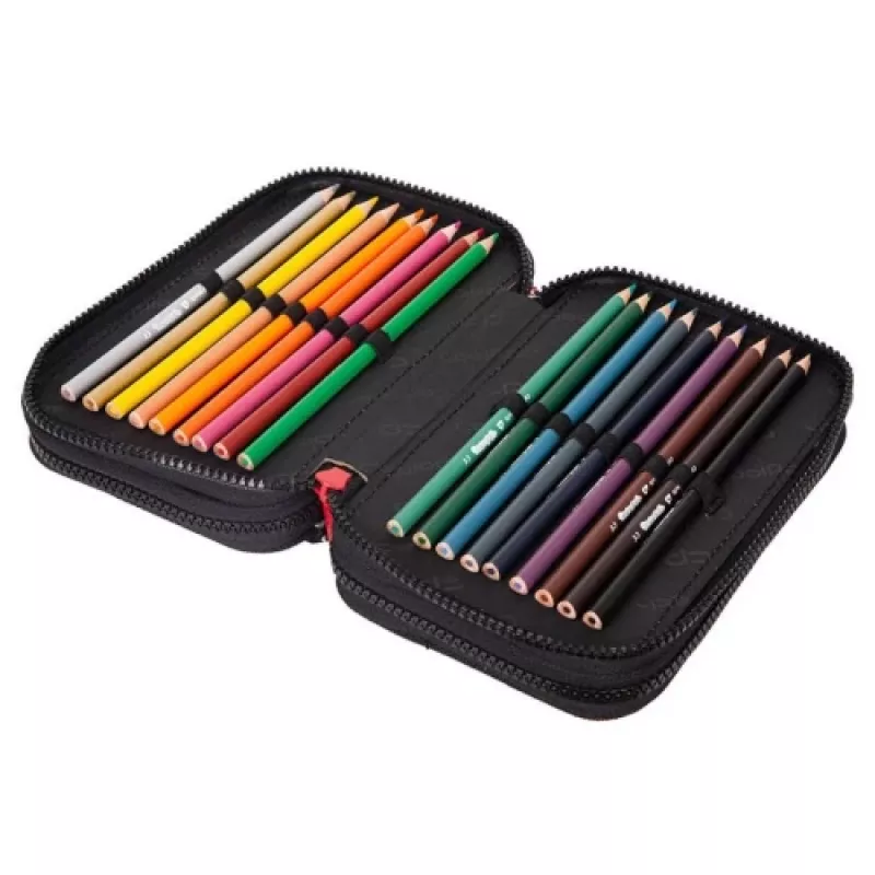 Estuche Cool pack Jumper 3 — organizador de papelería de tres pisos con diseño de oso, tejido resistente