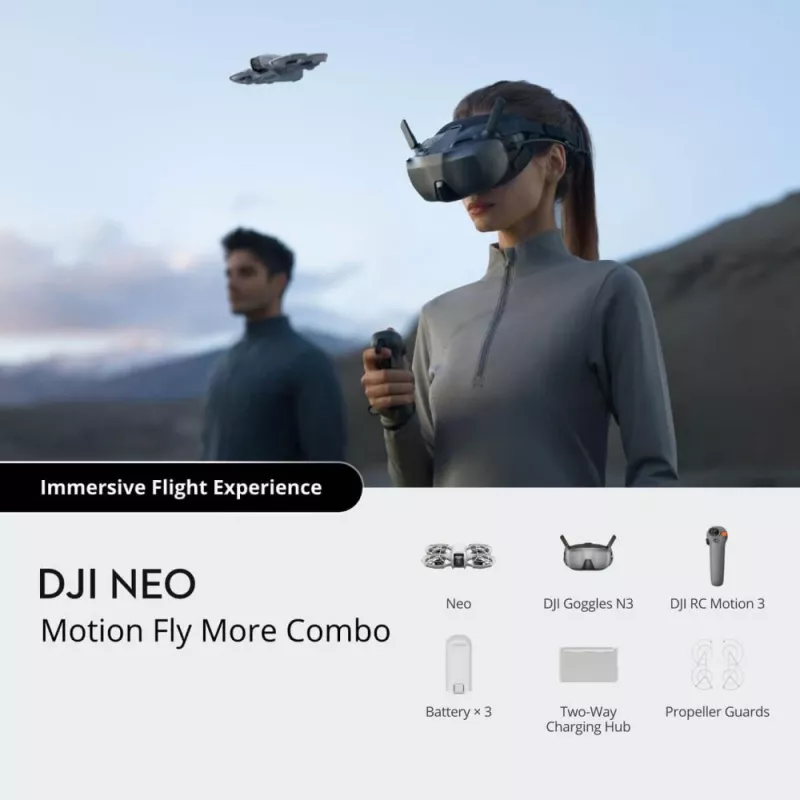 Cuadricóptero DJI Neo Motion Combo 4 rotores 12 MP 3840 x 2880 píxeles
