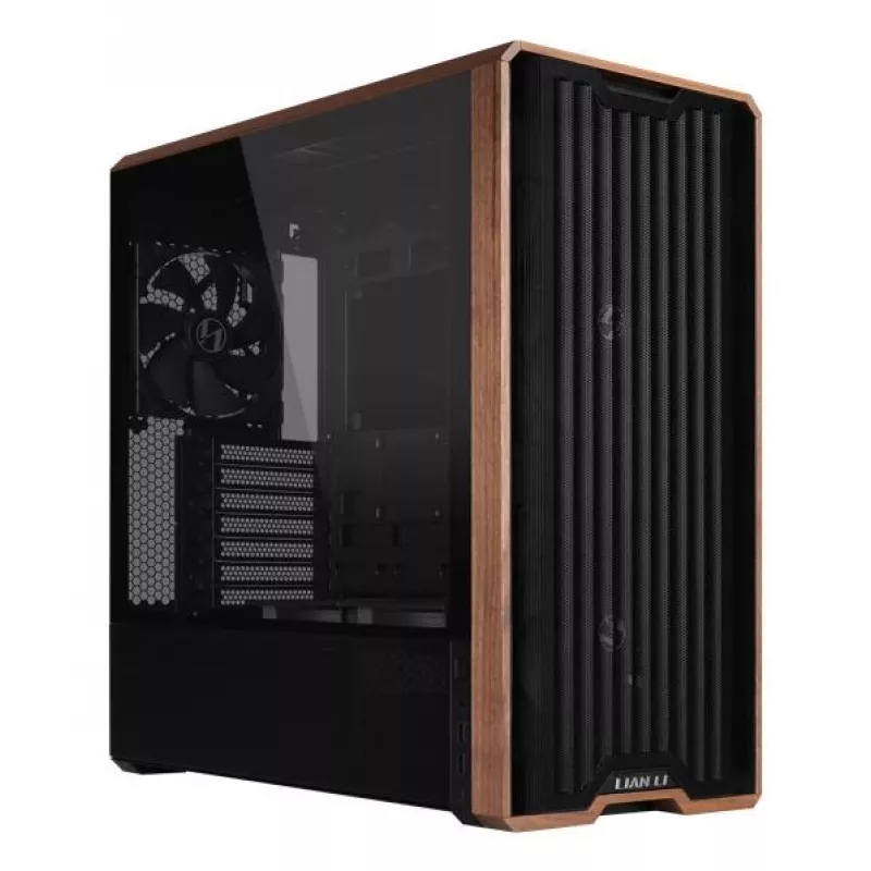 Caja de PC Lian Li Lancool LAN217X Midi Tower Negra, Madera