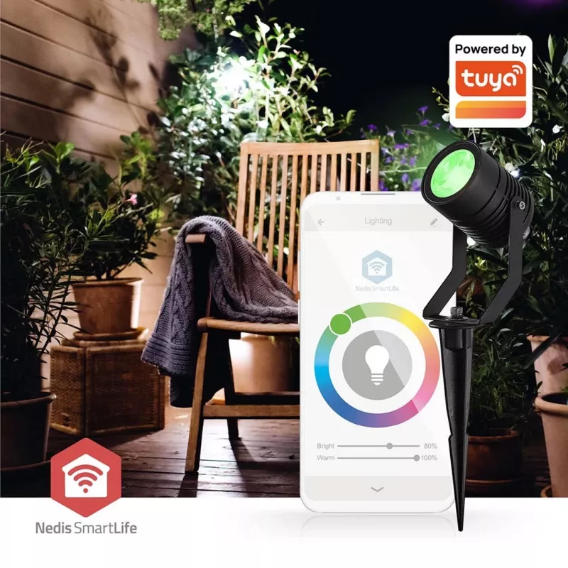 Iluminación exterior Nedis ZBLOS10RGBW3 Baliza de suelo exterior LED 9 W G