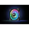 Ventilador para radiador Thermaltake Riing Duo 12 RGB TT Premium Edition CL-F073-PL12SW-A, 120 mm, 3 uds. con controlador, negro