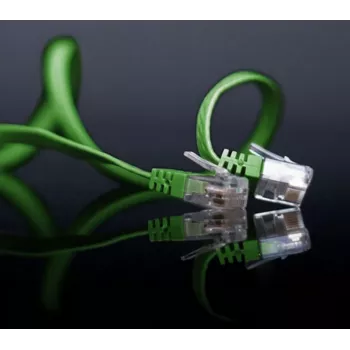 Cable de red ShiverPeaks SP713-SLG Verde 3 m Cat6 U/UTP