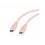ROLINE Cable USB 2.0 C-C ST/ST Silicona 60W 1m rosa - Cable - Digital/Datos (11.02.9122)