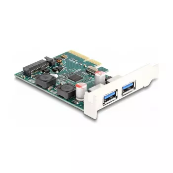 Tarjeta DeLOCK PCI Express x4 a 2 conectores hembra USB 10 Gbit/s Type-A externos Low Profile